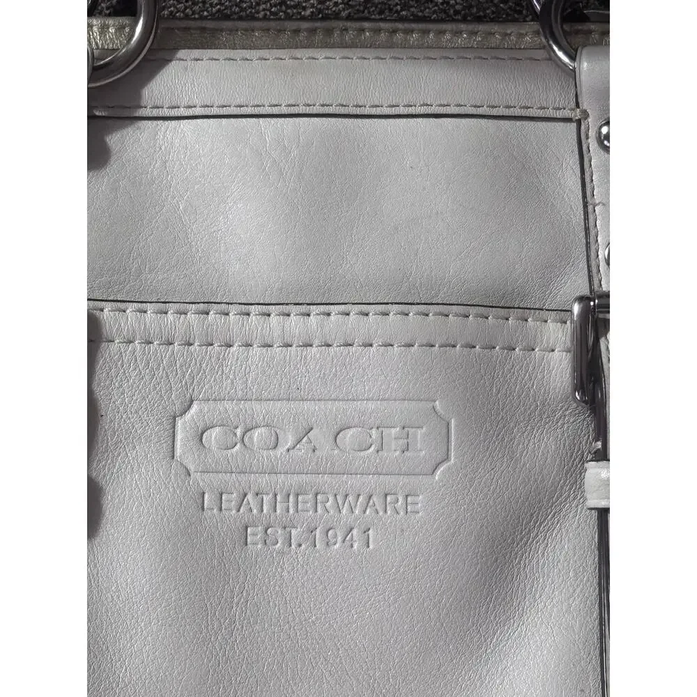 Coach Gallery Leather Purse Hand Bag Gold Accents Contemporary Preppy Classic